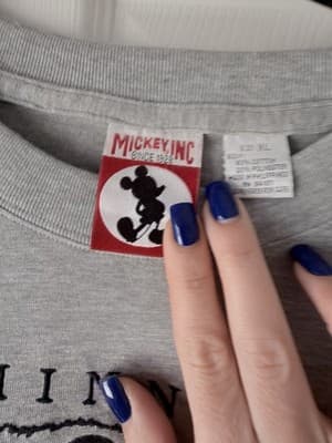 Vintage Disney Minnie Mouse T-Shirt XL Gray Mickey Inc Graphic Tee One and Only - Thumbnail 4
