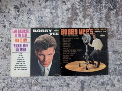 Bobby Vee Vinyl Record Lot 2 LPs Golden Greats Take Good Care Of My Baby