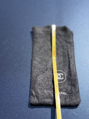 Chanel Black Dust Bag Pouch Small Authentic Logo Storage Case - Thumbnail 3