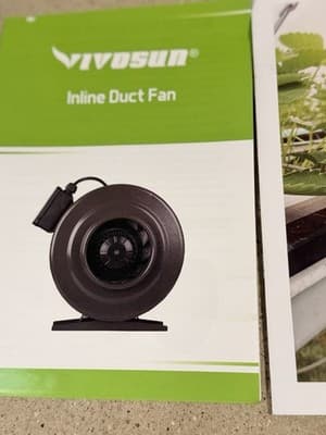 VIVOSUN 6” Inline Duct Fan 440 CFM Ventilation Hydroponic NEW - Thumbnail 3