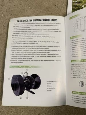 VIVOSUN 6” Inline Duct Fan 440 CFM Ventilation Hydroponic NEW - Thumbnail 6