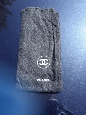 Chanel Black Dust Bag Pouch Small Authentic Logo Storage Case