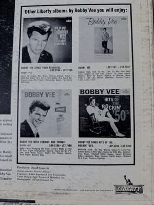Bobby Vee Vinyl Record Lot 2 LPs Golden Greats Take Good Care Of My Baby - Thumbnail 3