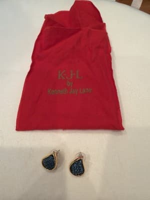 KJL Kenneth Jay Lane Pearl Necklace Earrings Set Designer Jewelry - Thumbnail 12