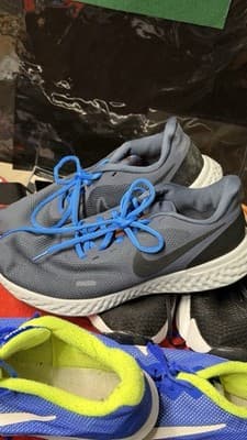 Nike Running Shoes Lot 3 Pairs Men US 10.5 Blue Black Gray Used - Thumbnail 9