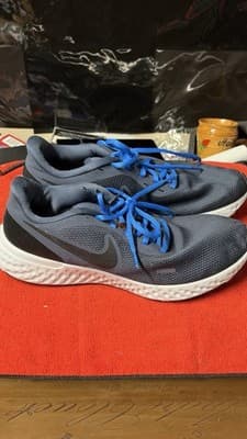 Nike Running Shoes Lot 3 Pairs Men US 10.5 Blue Black Gray Used - Thumbnail 10