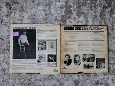 Bobby Vee Vinyl Record Lot 2 LPs Golden Greats Take Good Care Of My Baby - Thumbnail 2