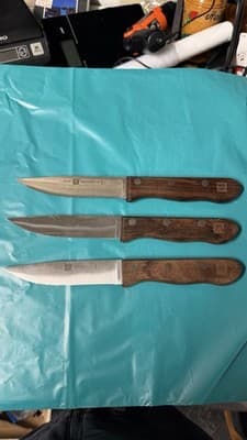 Zwilling J.A. Henckels Sonoma Steak Knives Set of 3 Serrated Wood Handle