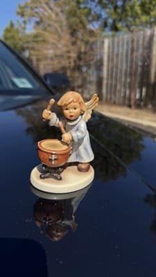 Goebel Angel Drummer Figurine 2098/M First Issue 2001 Signed Germany