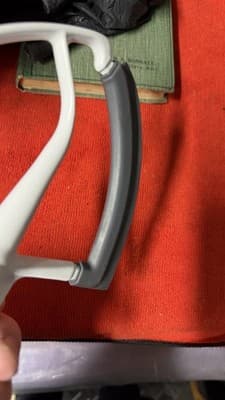 Stand Mixer Flat Beater Paddle Attachment White Gray Used - Thumbnail 5