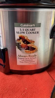 Cuisinart 3.5 Qt Programmable Slow Cooker Stainless Steel Tested - Thumbnail 2