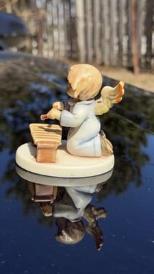 Goebel Angel With Xylophone Figurine 2096/N First Issue 2002 Germany - Thumbnail 3