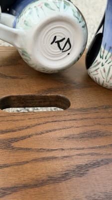 Karen Donleavy Designs Panda Mug Set of 3 Hand Painted Pottery Cups - Thumbnail 12