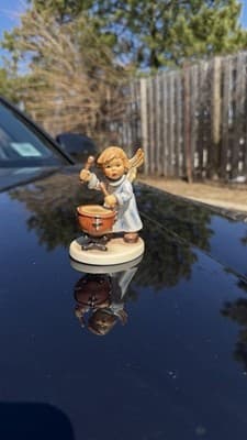 Goebel Angel Drummer Figurine 2098/M First Issue 2001 Signed Germany - Thumbnail 2
