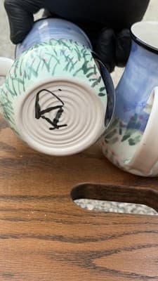 Karen Donleavy Designs Panda Mug Set of 3 Hand Painted Pottery Cups - Thumbnail 13