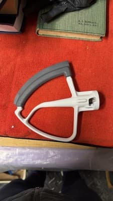 Stand Mixer Flat Beater Paddle Attachment White Gray Used