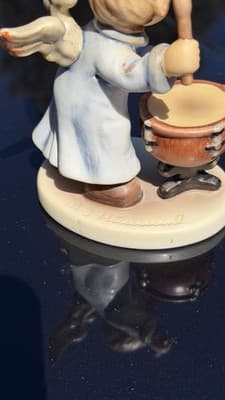 Goebel Angel Drummer Figurine 2098/M First Issue 2001 Signed Germany - Thumbnail 7