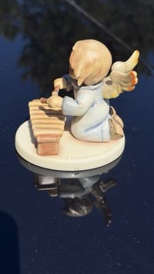Goebel Angel With Xylophone Figurine 2096/N First Issue 2002 Germany - Thumbnail 4