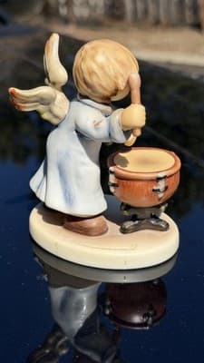 Goebel Angel Drummer Figurine 2098/M First Issue 2001 Signed Germany - Thumbnail 6