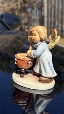 Goebel Angel Drummer Figurine 2098/M First Issue 2001 Signed Germany - Thumbnail 4