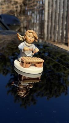 Goebel Angel With Xylophone Figurine 2096/N First Issue 2002 Germany - Thumbnail 2