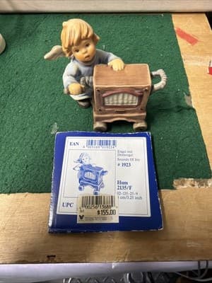 Goebel Hummel Hum 2157/F Angel With Organ Cart Figurine 2003 - Thumbnail 11