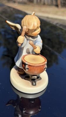 Goebel Angel Drummer Figurine 2098/M First Issue 2001 Signed Germany - Thumbnail 8