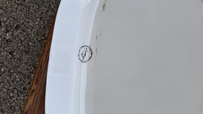 Elizabeth Barrett Roache Large Hand Painted Oval Serving Platter 24” - Thumbnail 8
