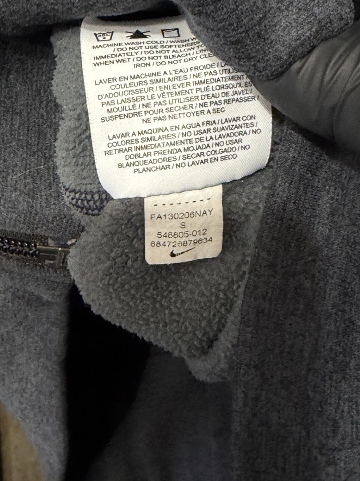 Nike Women’s Tech Fleece Full Zip Hoodie Jacket Gray Size S - Thumbnail 9