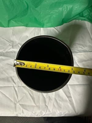 Crate & Barrel Element Pewter Vase Modern Metal Decorative Made in India - Thumbnail 5