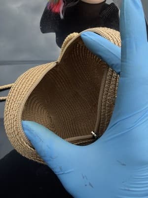 Women’s Straw Sun Hat & Round Crossbody Bag Set Boho Beach Summer - Thumbnail 5