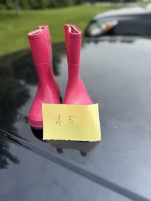 Kids Pink Rain Boots – Made in Canada – Size 7-8 Toddler Waterproof Rubber Boots - Thumbnail 8