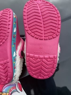 Girls Unicorn Outfit Set with Fleece Clogs Pink Size 100 / EU 30 - Thumbnail 4