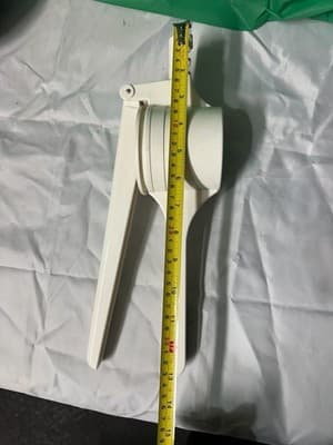 Potato Ricer Cheese Press Manual Masher White Plastic Kitchen Tool - Thumbnail 4