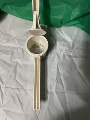 Potato Ricer Cheese Press Manual Masher White Plastic Kitchen Tool - Thumbnail 2