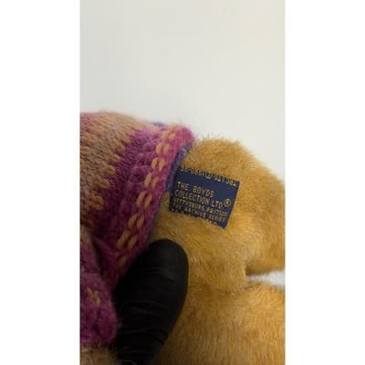 The Boyds Collection Archive Series Teddy Bear Pink Hat Knit Cardigan 6 Inch - Thumbnail 8