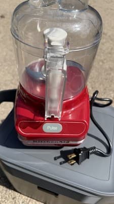KitchenAid KFC3100ER 3.5 Cup Mini Food Processor Red Tested Working - Thumbnail 3