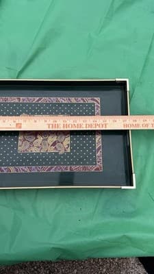 Otagiri Japan Lacquer Serving Tray MarAnn Baker Paisley 20” - Thumbnail 4