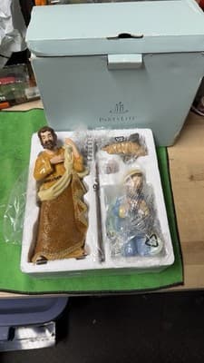 Partylite Nativity Set Joseph Mary Baby Jesus Figurines w/ Box - Thumbnail 4