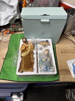 Partylite Nativity Set Joseph Mary Baby Jesus Figurines w/ Box - Thumbnail 3