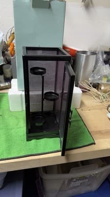 PartyLite P8340 Zen Lantern Black Candle Holder Decor w/ Box
