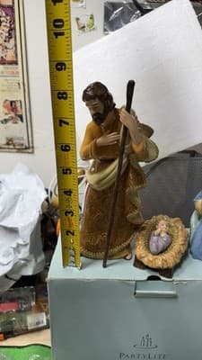 Partylite Nativity Set Joseph Mary Baby Jesus Figurines w/ Box - Thumbnail 8