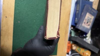 Holy Bible KJV Vintage Red Hardcover w/ Dedication 1980 - Thumbnail 11