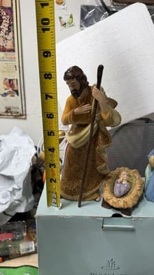 Partylite Nativity Set Joseph Mary Baby Jesus Figurines w/ Box - Thumbnail 9