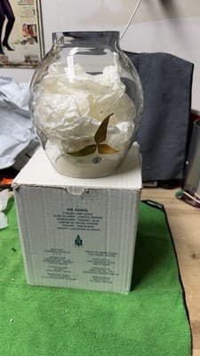 PartyLite Tuscany Lamp Glass HB4200G Hurricane Shade Globe