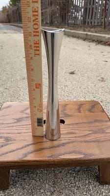 Nambe Studios Single Taper Candle Holder Silver Tone Modern 11” - Thumbnail 6