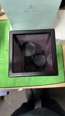 PartyLite P8340 Zen Lantern Black Candle Holder Decor w/ Box - Thumbnail 6