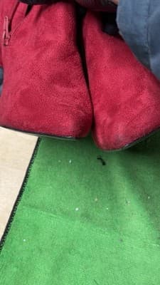 Red Over The Knee Boots Nadine Size 8.5 EU 39 Stiletto Heels - Thumbnail 16
