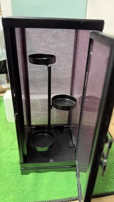 PartyLite P8340 Zen Lantern Black Candle Holder Decor w/ Box - Thumbnail 4