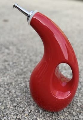 Rachael Ray Red Oil Dispenser Bottle Olive Oil Vinegar Cruet Kitchen Decor